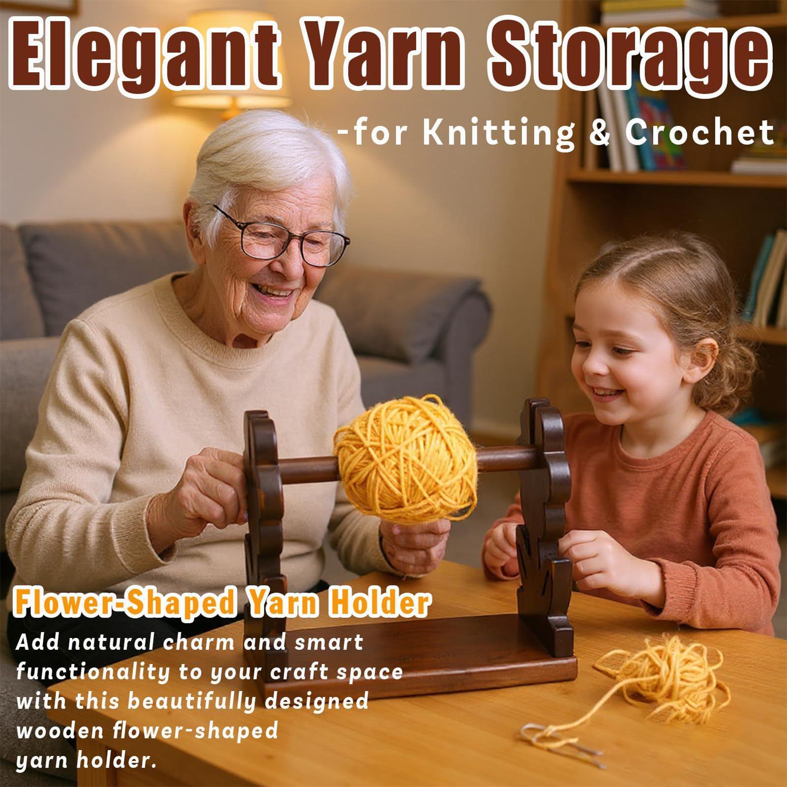 Sewing Knit - حامل الغزل حامل الغزل الخشبي موزع