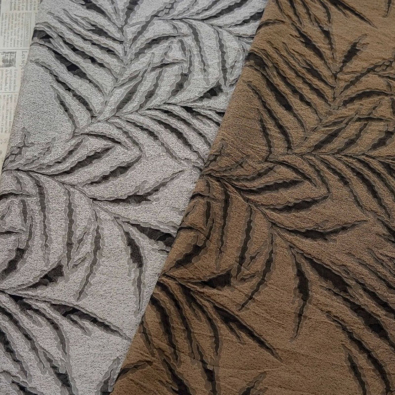 Vintage Sewing Textile - قماش جاكار منسوج بخيوط مصبوغة بنقش
