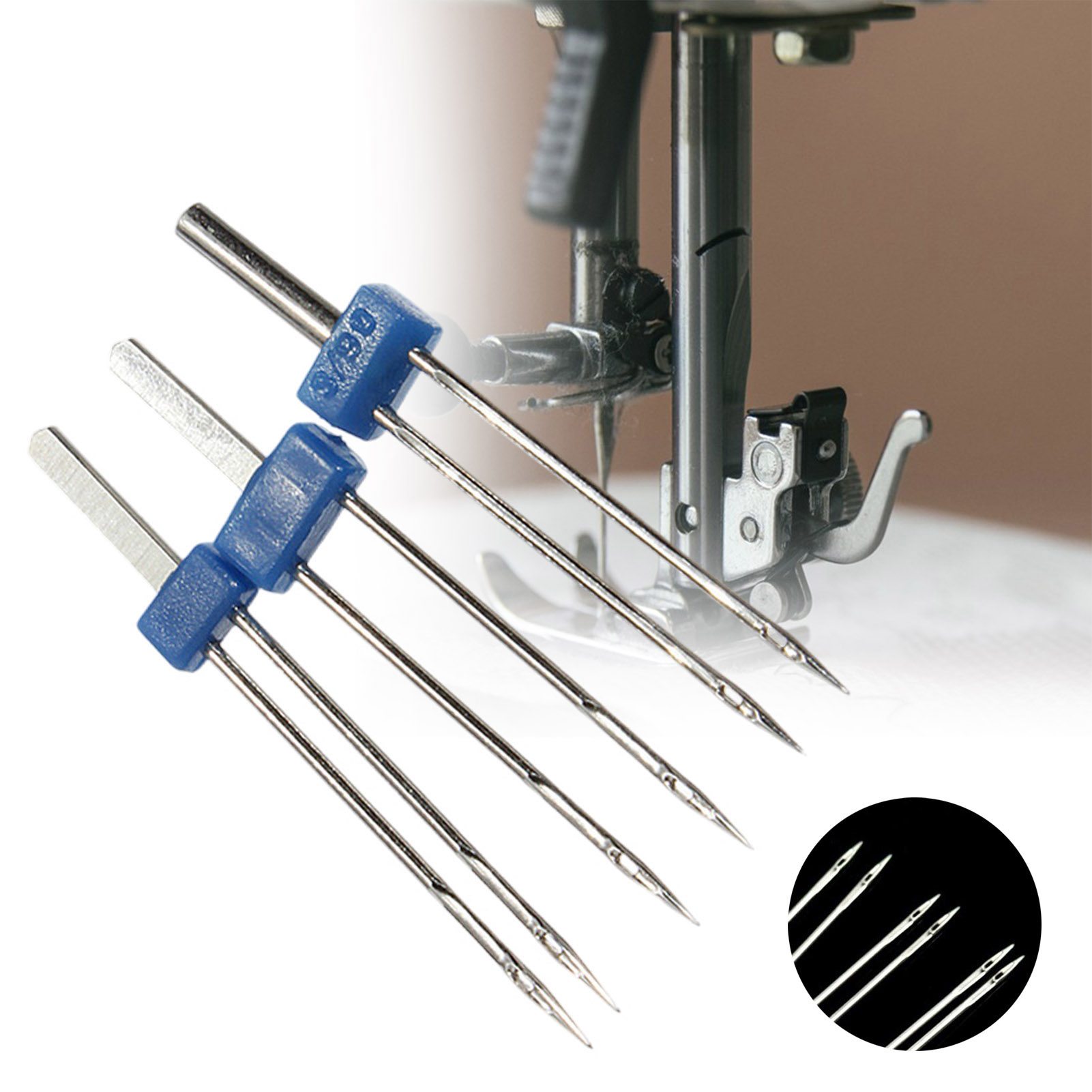 Twin Needle Stretch - مجموعة إبر مزدوجة 3 قطع من