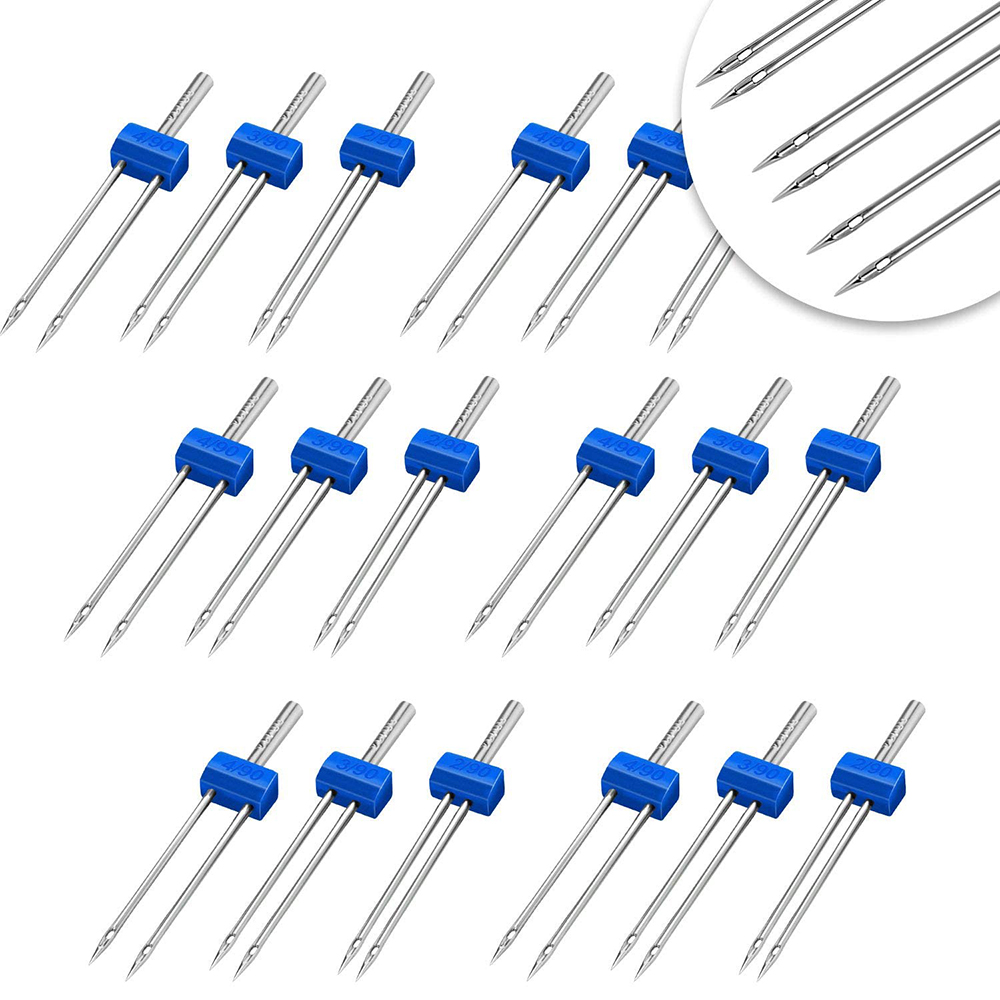 3-9 قطعة ماكينة خياطة التوأم ا - مراجعة Twin Needle Stretch وسعره