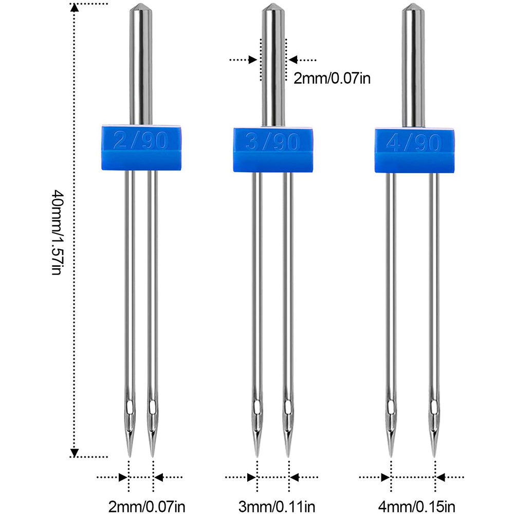 3-9 قطعة ماكينة خياطة التوأم ا - مراجعة Twin Needle Stretch وسعره