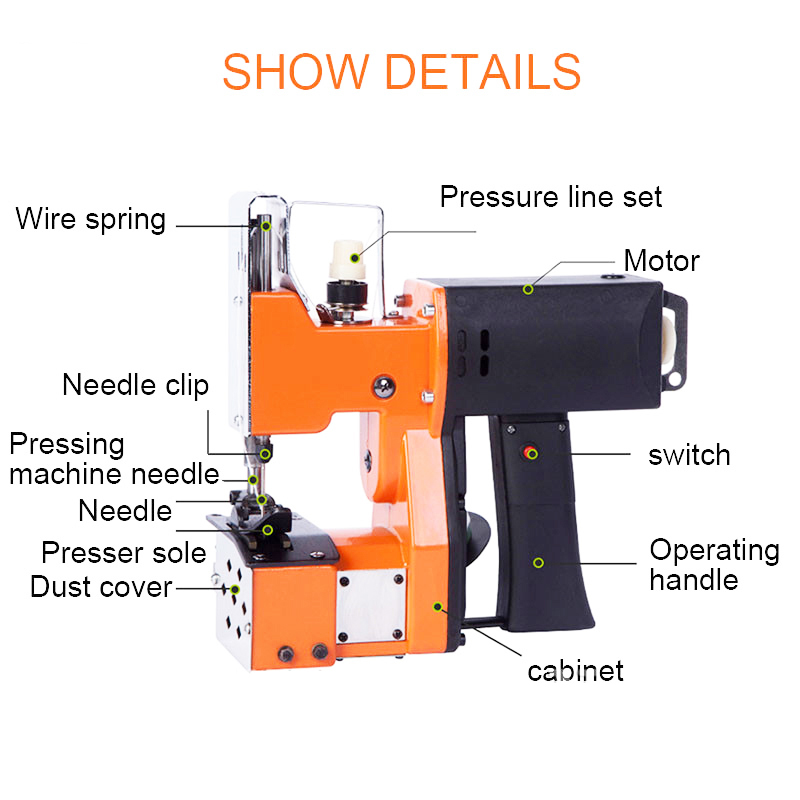 ماكينة خياطة كهربائية محمولة م - مراجعة Industrial Textile Sewing Machine وسعره