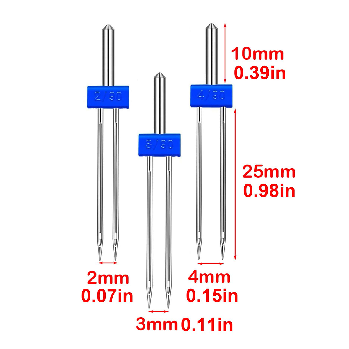 إبر مزدوجة بثلاثة أحجام لماكين - مراجعة Twin Needle Stretch وسعره