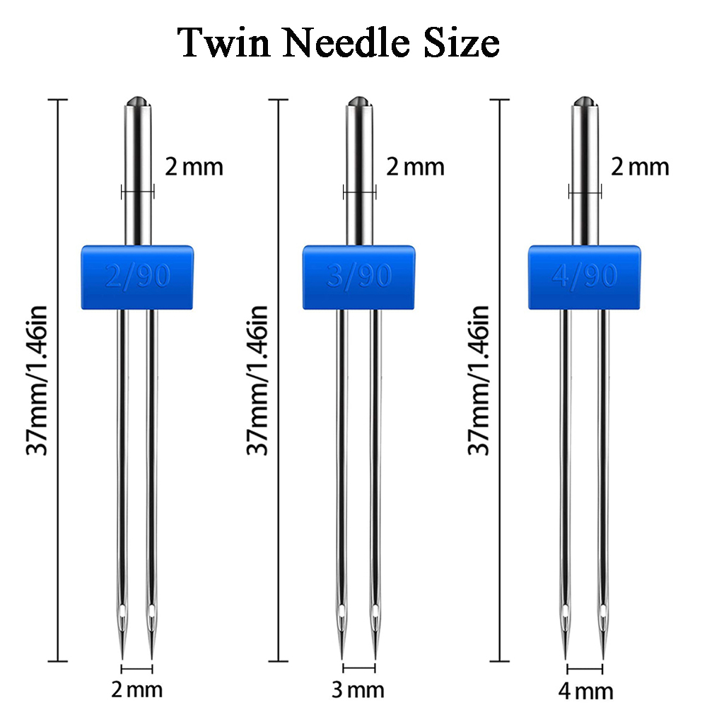 3 أحجام ماكينة خياطة تمتد التو - مراجعة Twin Needle Stretch وسعره