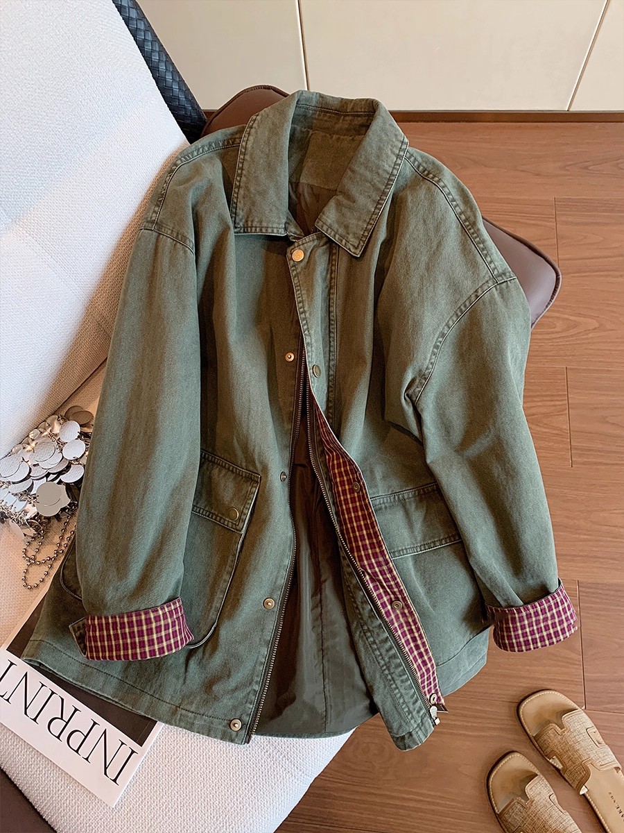 سترة كلاسيكية من قماش الدنيم ب - مراجعة Sewing Jackets وسعره