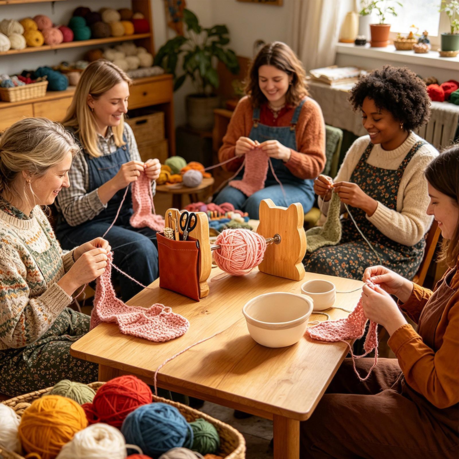 حامل خيوط بتصميم قطة، مصنوع من - مراجعة Sewing Knit وسعره
