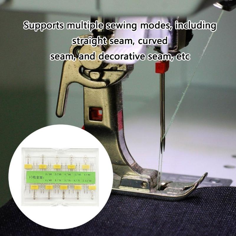 R66A 10 قطعة ماكينة خياطة إبرة - مراجعة Twin Needle Stretch وسعره