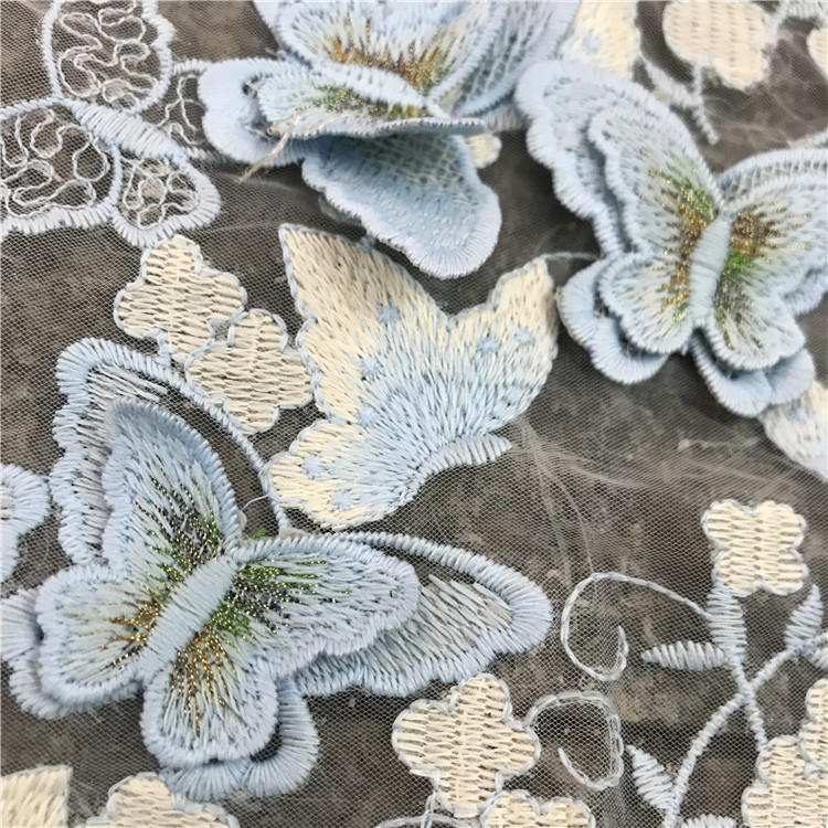 قماش دانتيل حرير الحليب مطرز ب - مراجعة Sewing Embroidery Fabric وسعره