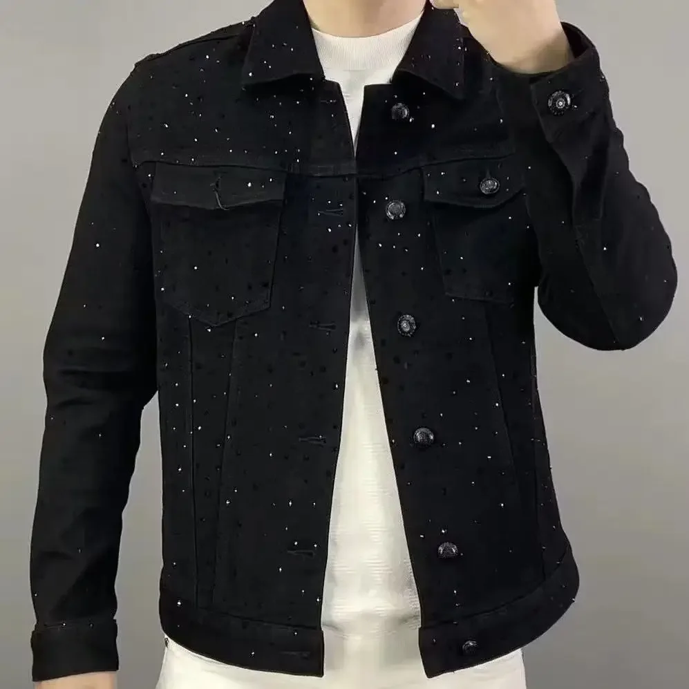 معطف جينز للرجال زر عادية سليم - مراجعة Sewing Jackets وسعره