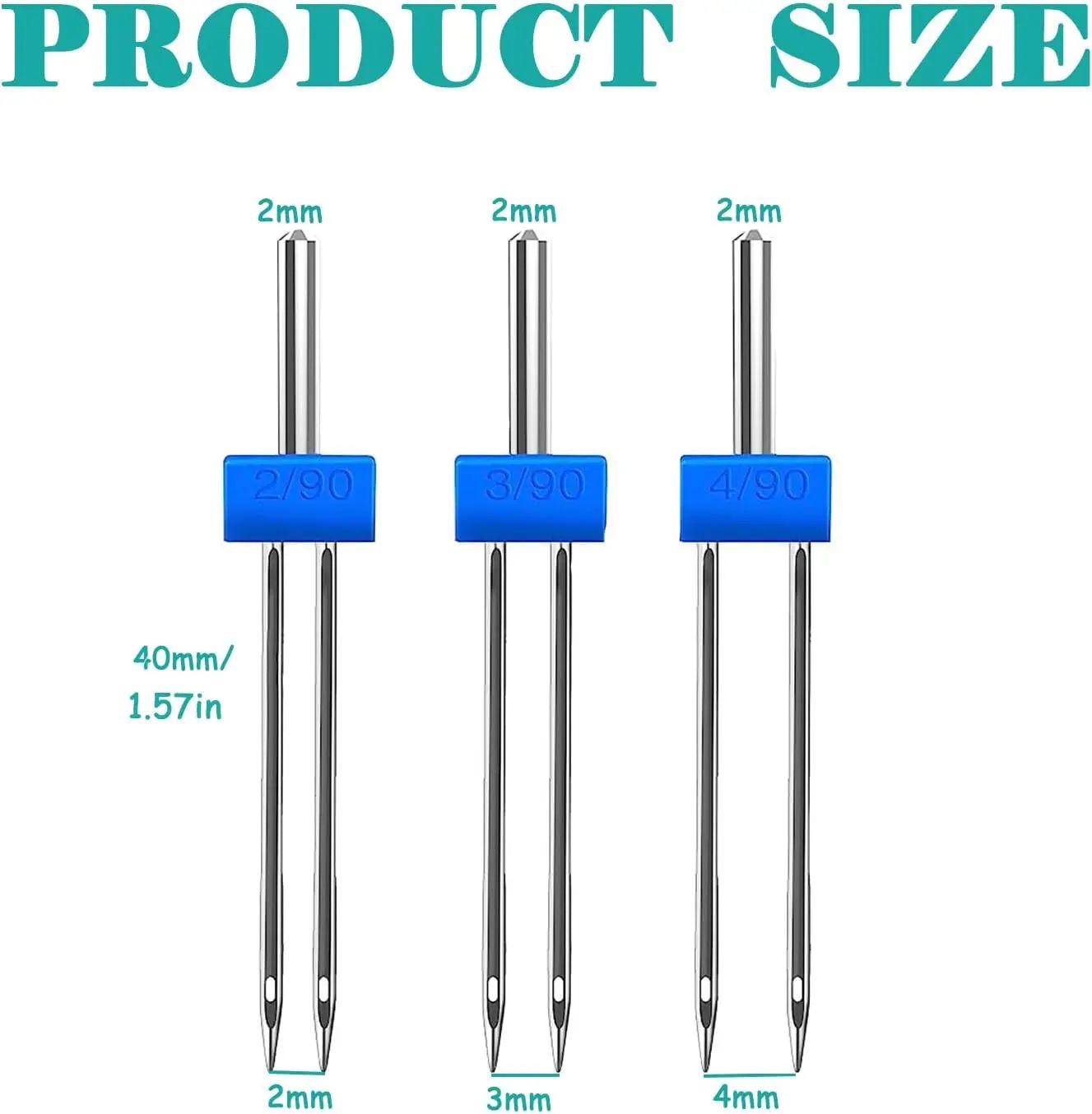 إبر خياطة مزدوجة عالمية الاستخ - مراجعة Twin Needle Stretch وسعره