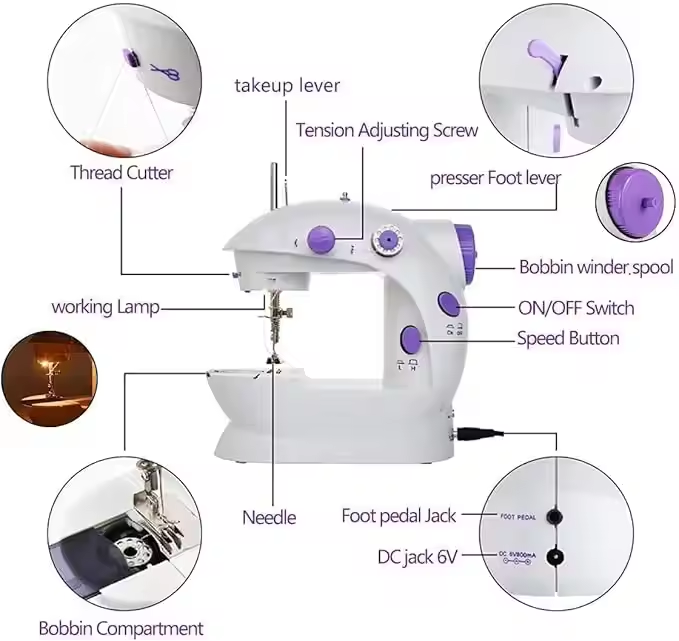 ماكينات خياطة منزلية كهربائية  - مراجعة Industrial Textile Sewing Machine وسعره