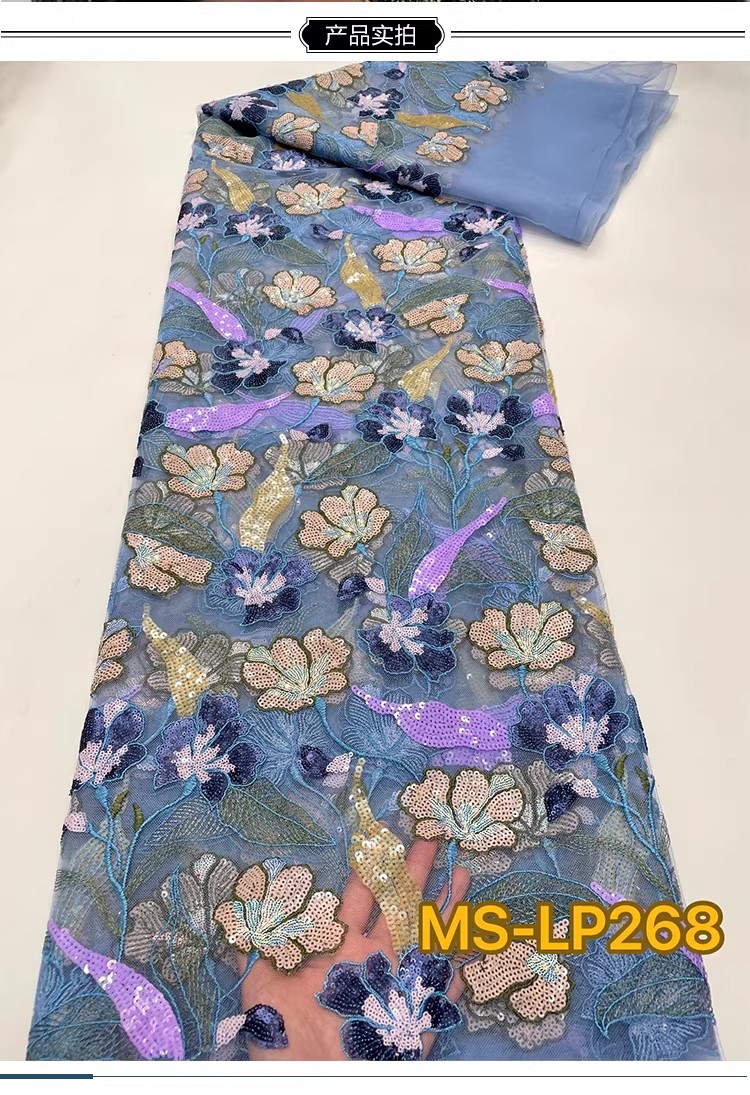 1 ياردة من قماش تلّا الفاخر ال - مراجعة Sewing Embroidery Fabric وسعره