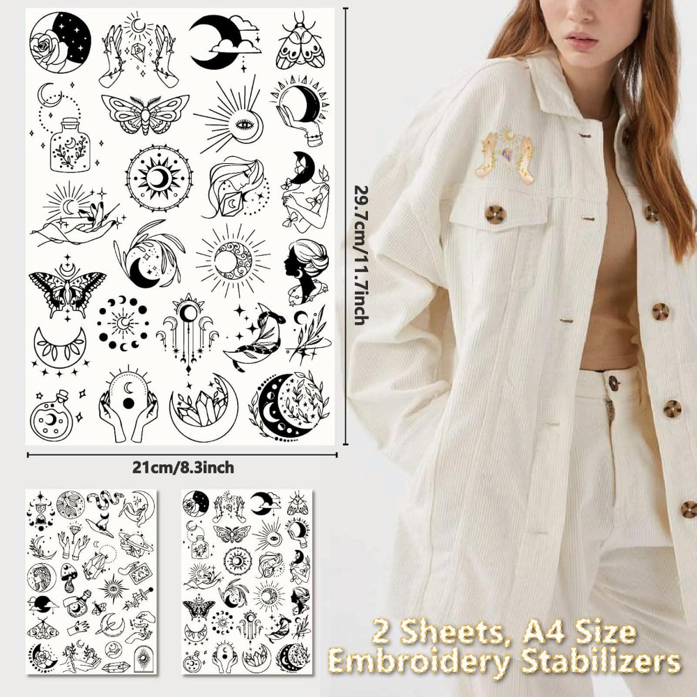 51 قطعة بوهو القمر الشمس للذوب - مراجعة Sewing Embroidery Fabric وسعره